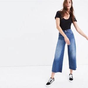 Madewell Wide Leg Crop in Bainbridge Wash